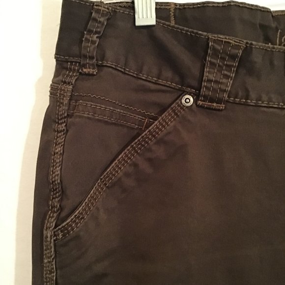 Jag Jeans Brown Mid Rise Wide Leg 5 Pocket Stretch Jeans Size 10 - Picture 2 of 8